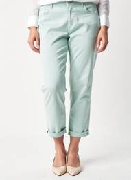 Pantalon 7/8 stretch taille normale bleu ANNA MONTANA femme