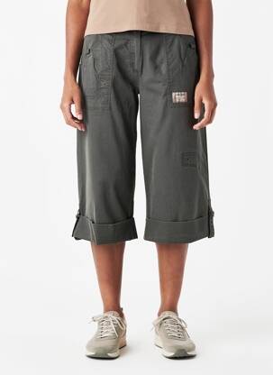 Bermuda taille élastique taille normale vert FRED SABATIER femme