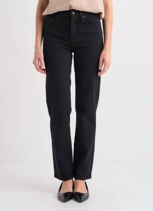 Jeans coupe slim stretch taille normale noir LEVI'S femme