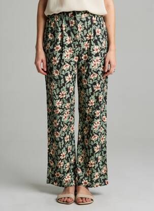 Pantalon droit taille élastique noir VERO MODA femme