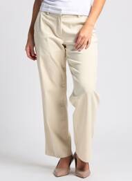 Pantalon chino taille normale taille normale beige VERO MODA femme