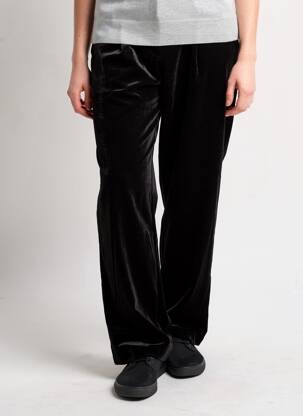 Pantalon chino fermeture zippée sous rabat avec crochet taille normale noir VERO MODA femme