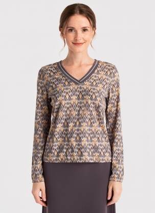 T-shirt manches longues manches longues gris BETTY BARCLAY femme
