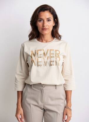 T-shirt manches 3/4 manches 3/4 beige BETTY BARCLAY femme