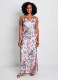 Robe de plage coupe cintrée blanc PINK PLANET femme