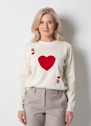 Pull stretch manches longues beige SOI PARIS femme