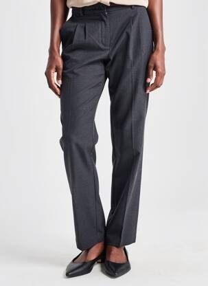 Pantalon slim tissage popeline taille normale noir ROUJE femme