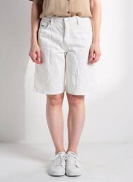 Bermuda coupe droite taille normale blanc COMPTOIR DES COTONNIERS femme