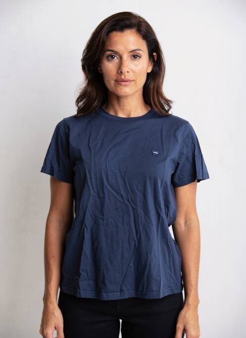 T-shirt coupe droite manches courtes bleu WRANGLER femme