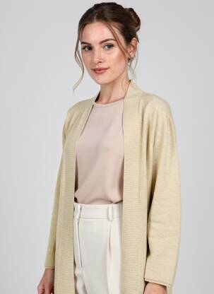 Gilet manches longues stretch vert CARTA LIBERA femme