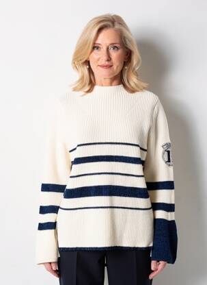 Pull tunique stretch manches longues beige ELISA CAVALETTI femme