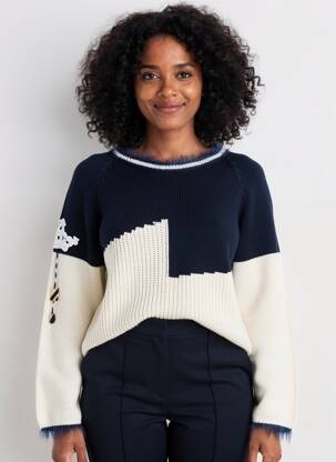Pull stretch manches longues beige ELISA CAVALETTI femme