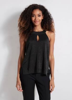 Top sans manche sans manche noir ANDAM femme