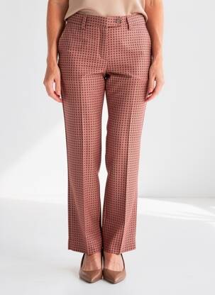 Pantalon droit stretch taille normale orange MÊME BY GIAB'S femme