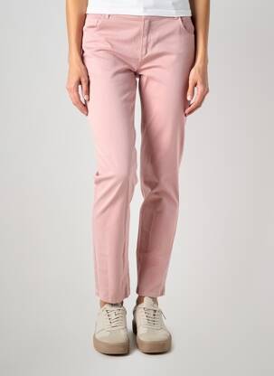 Pantalon slim stretch taille normale rose AKELA KEY femme