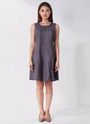 Robe courte sans manche sans manche noir LILI SIDONIO femme