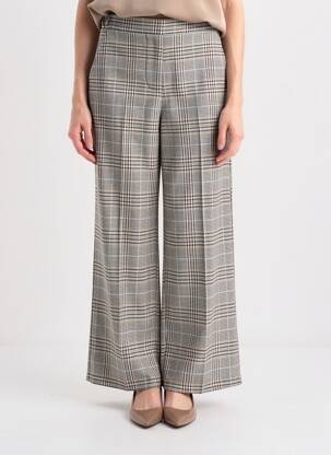 Pantalon large tissage popeline taille normale gris IMPERIAL femme