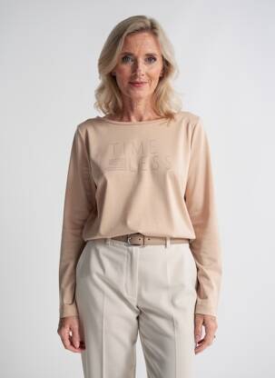 T-shirt manches longues manches longues beige STREET ONE femme