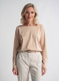 T-shirt manches longues manches longues beige STREET ONE femme