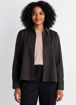 Veste casual coupe droite marron STREET ONE femme