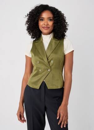 Gilet sans manche doublure vert SURKANA femme