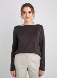 T-shirt manches longues manches longues noir STREET ONE femme