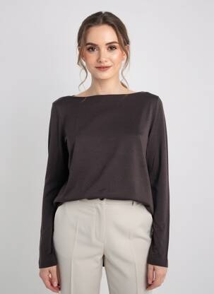 T-shirt manches longues manches longues noir STREET ONE femme