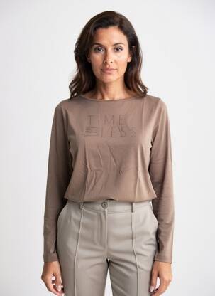 T-shirt imprimé fantaisie manches longues marron STREET ONE femme