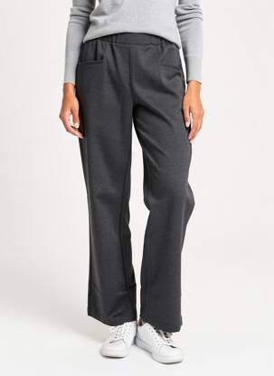 Pantalon droit stretch taille normale gris SHEEGO femme