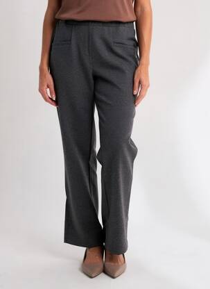 Pantalon droit stretch taille normale gris SHEEGO femme