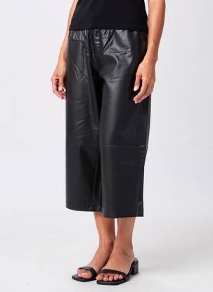 Pantacourt stretch taille normale noir SHEEGO femme