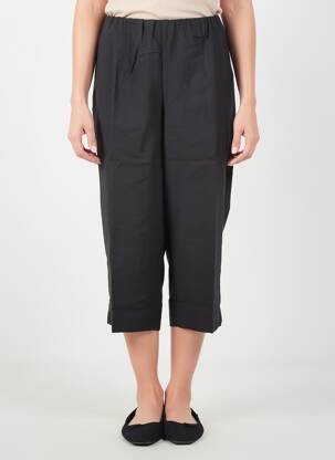 Pantacourt coupe droite taille normale noir KJBRAND femme