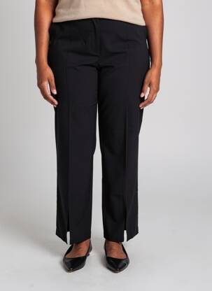 Pantalon droit stretch taille normale noir SHEEGO femme