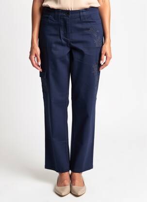 Pantalon slim stretch taille normale bleu SHEEGO femme