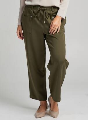 Pantalon droit stretch taille normale vert SHEEGO femme