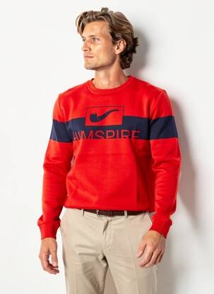 Sweat-shirt stretch manches longues rouge HIMSPIRE homme