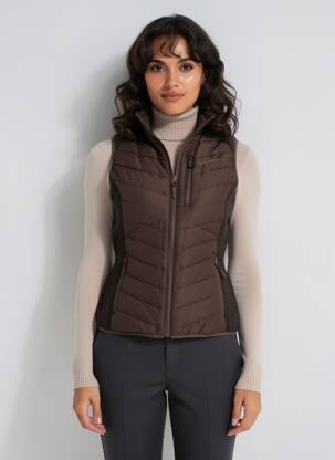 Doudoune poches sans capuche marron DEERHUNTER femme
