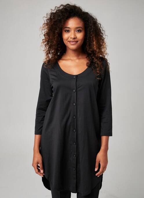 Gilet manches longues stretch noir G!OZE femme
