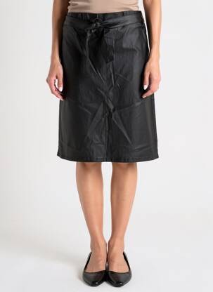 Jupe mi-longue taille normale noir ZE.ZE NORDIC femme