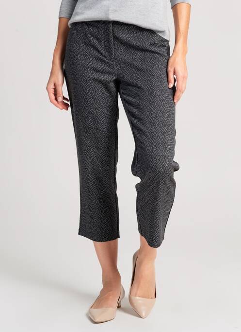 Pantalon slim taille élastique taille normale noir ZHENZI femme