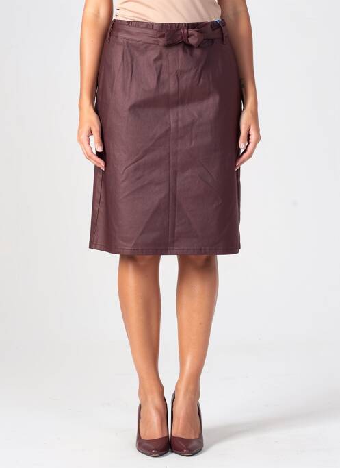 Jupe mi-longue taille normale violet ZE.ZE NORDIC femme