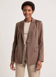 Blazer poches marron ZHENZI femme