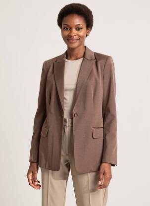 Blazer poches marron ZHENZI femme