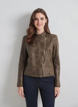 Veste casual tissage suedine marron DIANE LAURY femme