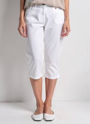 Pantacourt poches blanc TONI femme