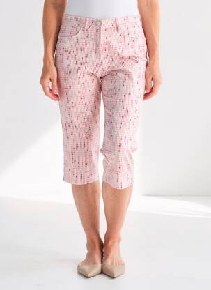 Pantacourt poches rose TONI femme