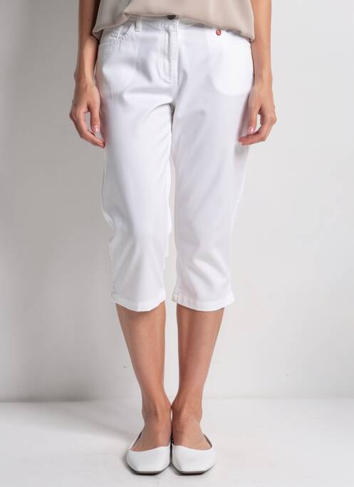 Pantacourt poches blanc TONI femme