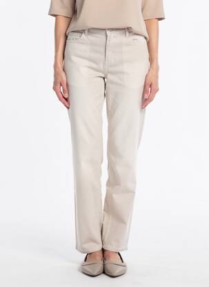 Jeans coupe slim stretch taille normale beige STARK femme
