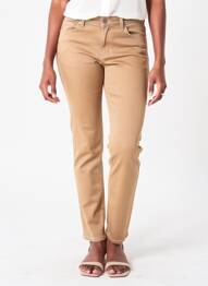 Jeans coupe slim taille basse taille basse marron STARK femme