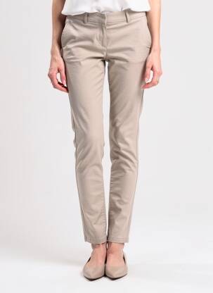 Pantalon slim taille élastique taille normale gris STARK femme